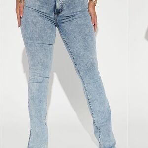 Fashion Nova High Rise Light Blue Jeans